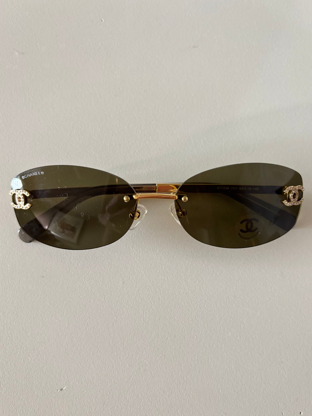 Chanel Rimless Ovalado Dorado