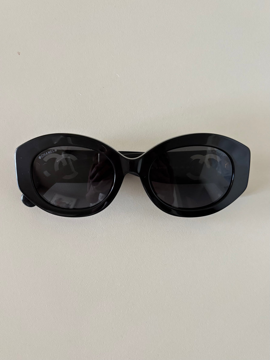 Chanel Black Oversized Oval