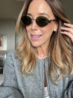 Celine lentes ovalados oro