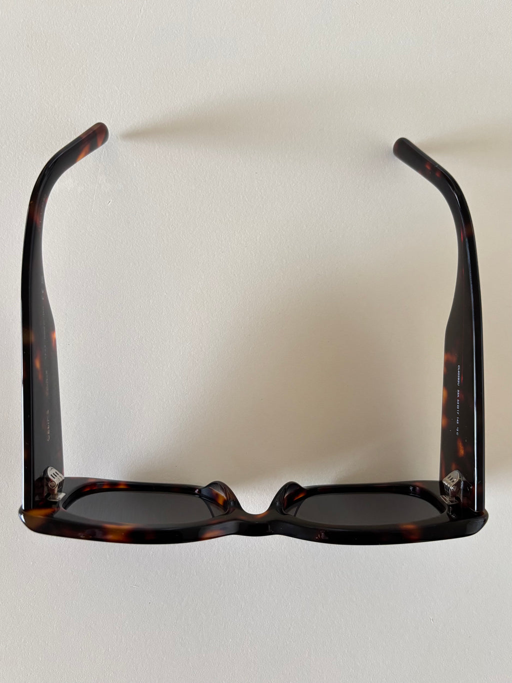 Celine lentes rectangular carey