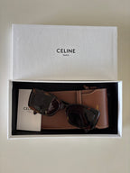 Celine lentes rectangular carey