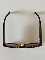 Chanel lentes rectangulares café