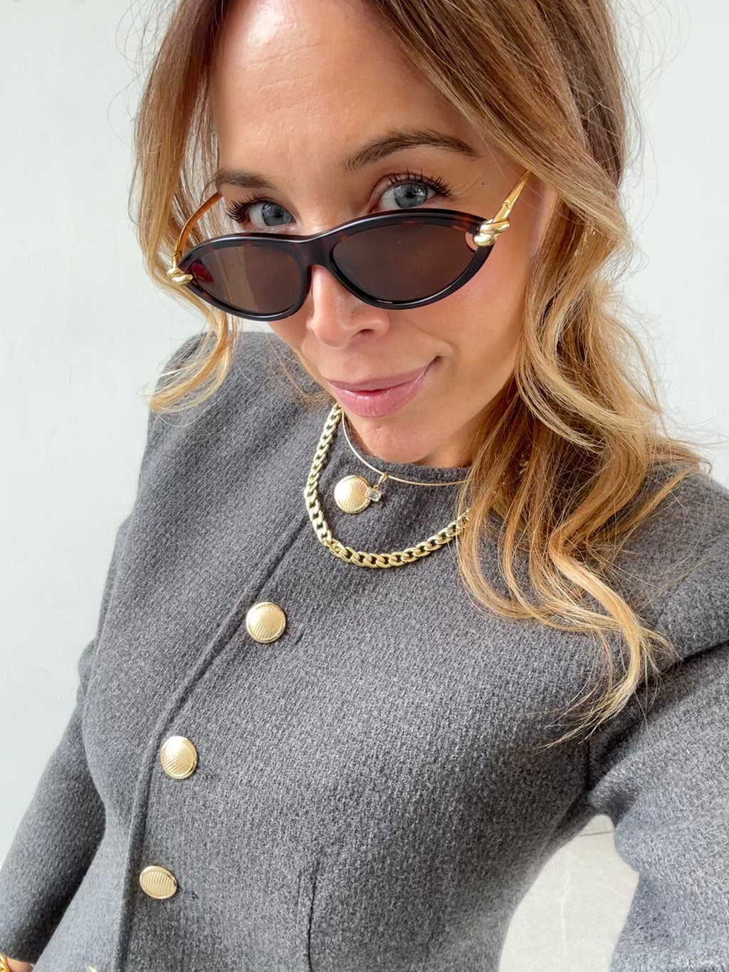 Bottega lentes knot cat eye